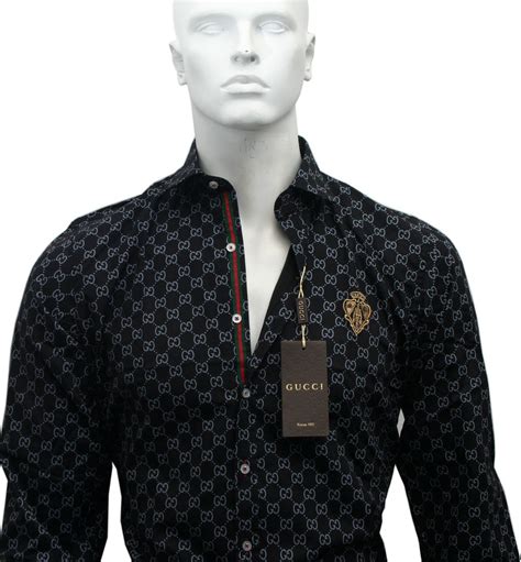 gucci dress shirt replica|gucci formal shirts.